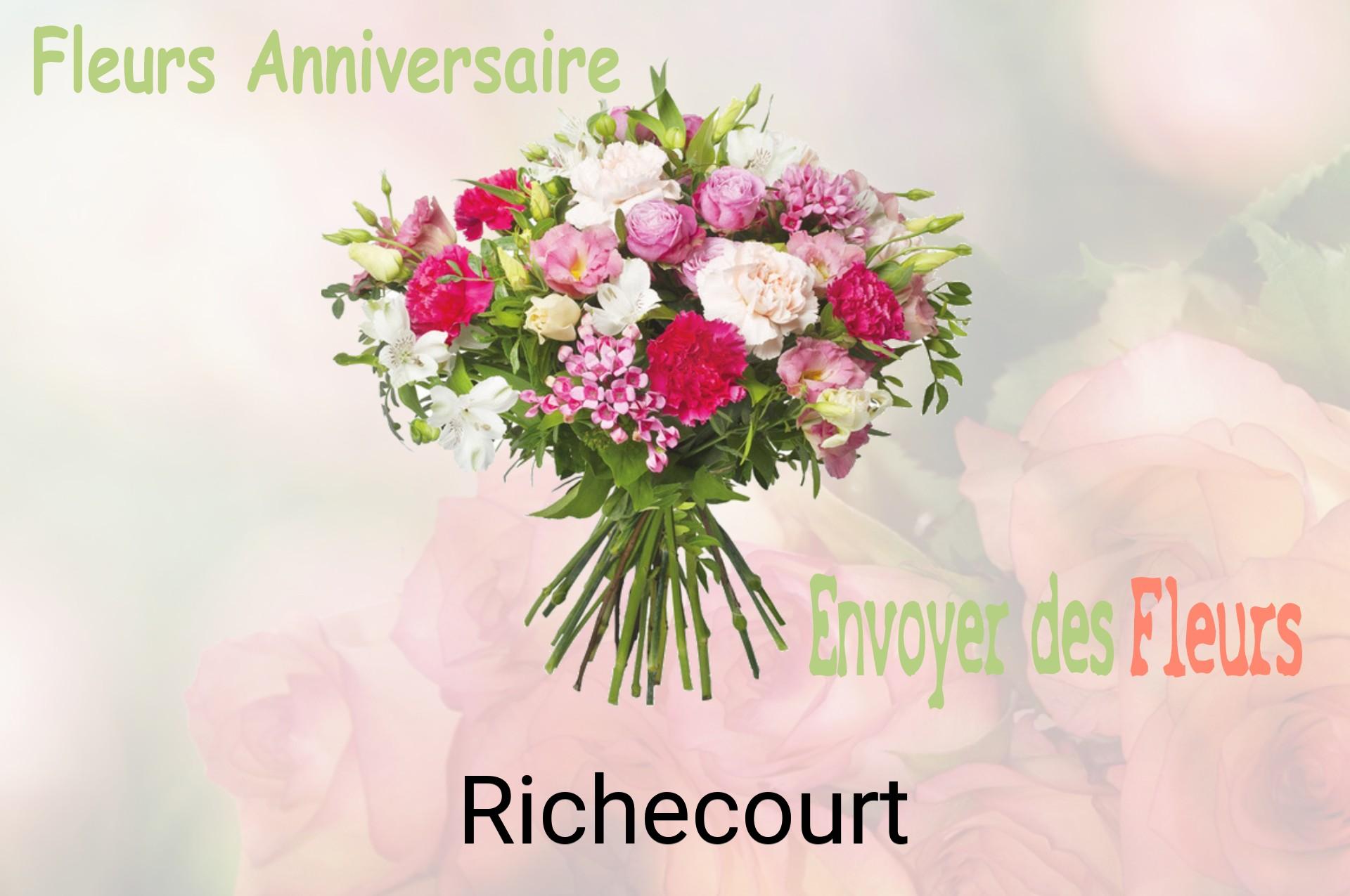 Bouquet de fleurs d’anniversaire livré à Richecourt