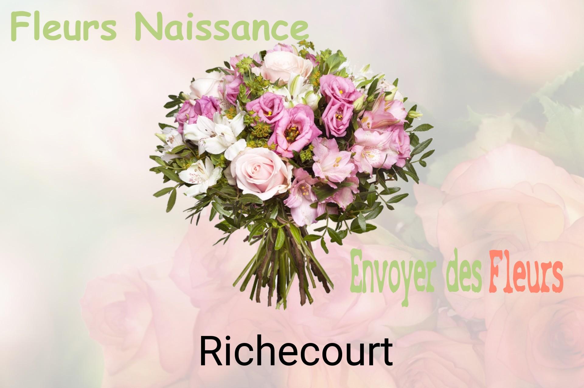 Bouquet de fleurs de naissance livré à Richecourt